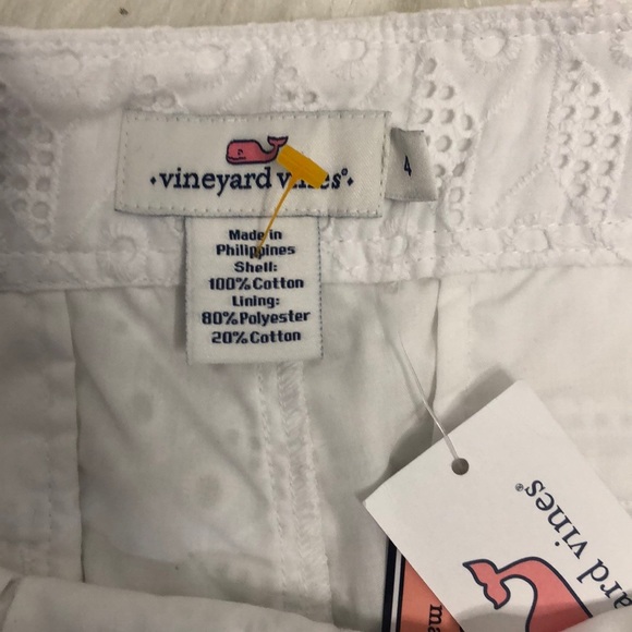 Vineyard vines casual white size 4 women’s shorts - Picture 4 of 7